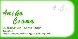 aniko csoma business card